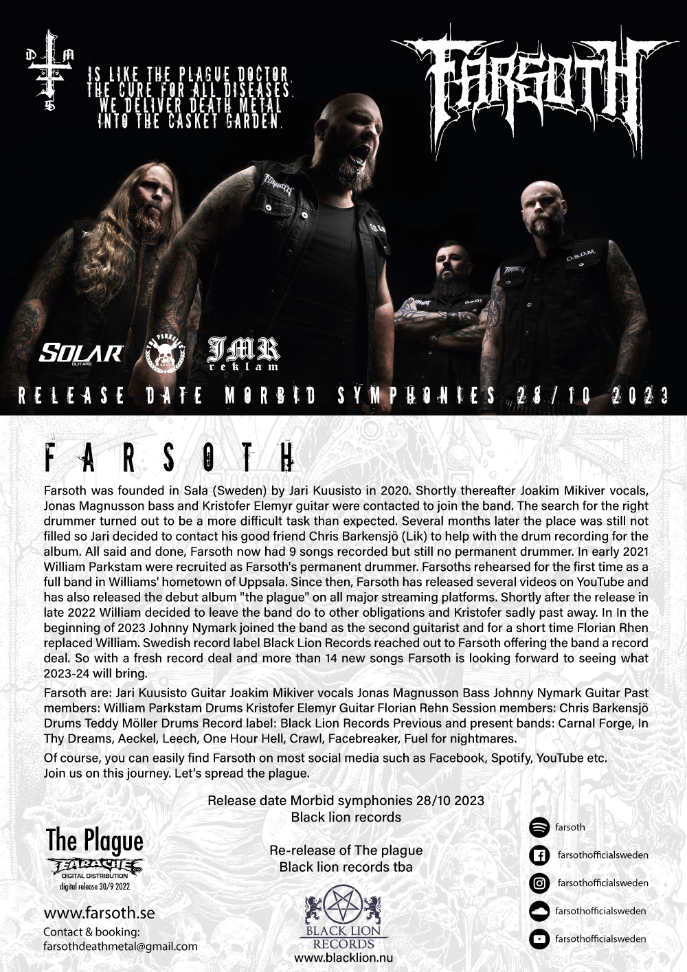 Farsoth Bio 2023 Black Lion Records
